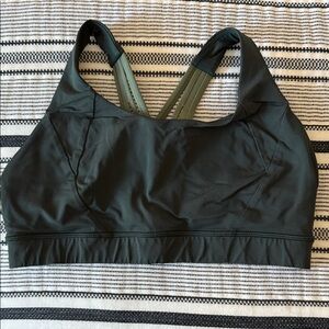 lululemon athletica Dark Green Sports Bra